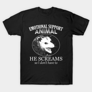 Emotional Support Animal Opossum T-Shirt